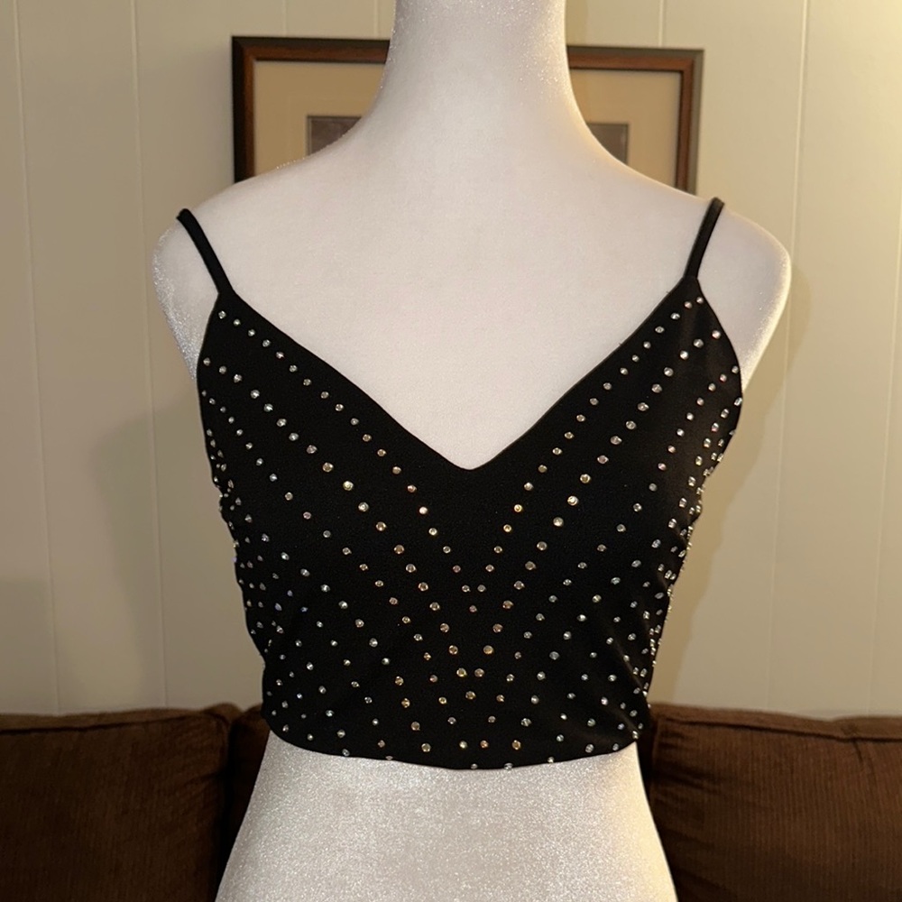 Black Studded Windsor Women's Top